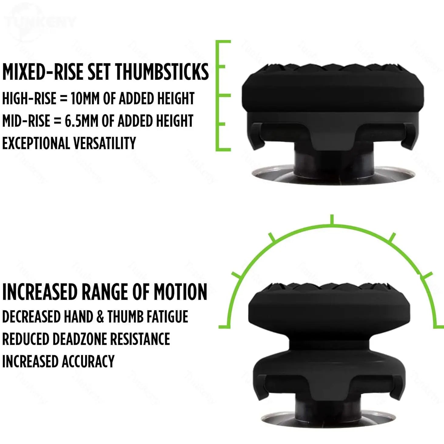 Professional Thumbstick Grips for PS4 PS5 Xbox Series X/S One X/S Controller High-Rise Mid-Rise Performance Gaming Accessories